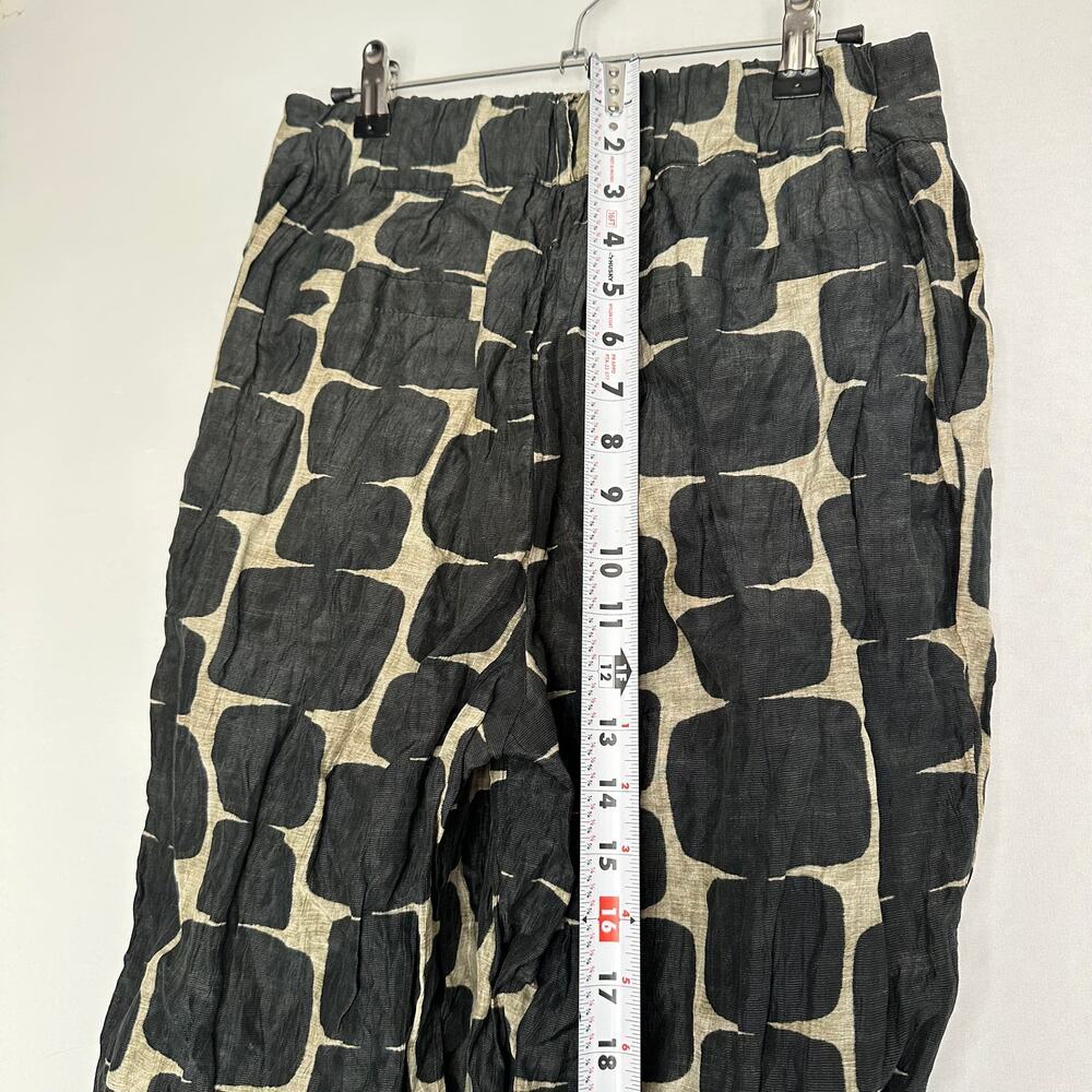 NWT Souvenir Silk Cotton Small Pantalone Sabbia/Nero Tan Black Dress Pant Small - Picture 10 of 16